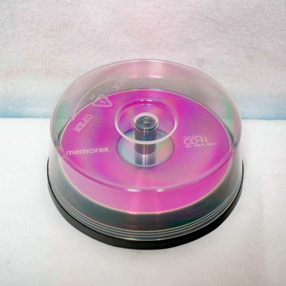 Unused Memorex CD-R discs in original spindle case - 13 discs, 700MB, 80 minutes